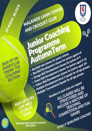 Poster for MLTCC Junior Coaching Term - Autumn 2025